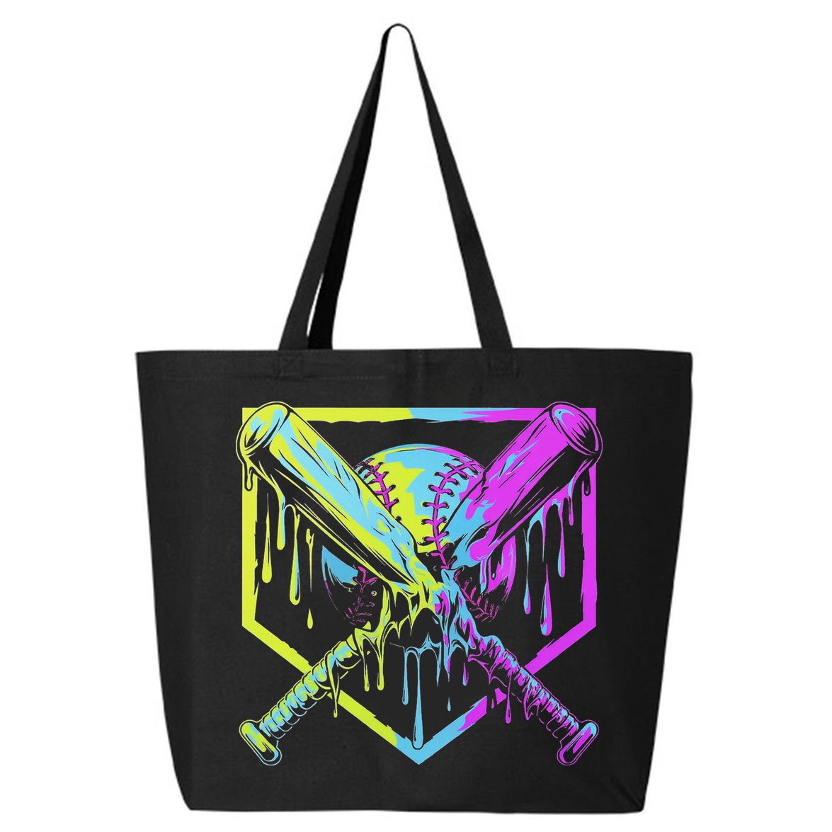 Baseball Drip For Ice Cream Drip Baseball 25L Jumbo Tote