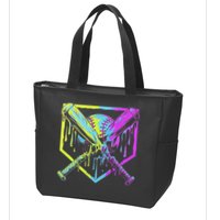 Baseball Drip For Ice Cream Drip Baseball Zip Tote Bag