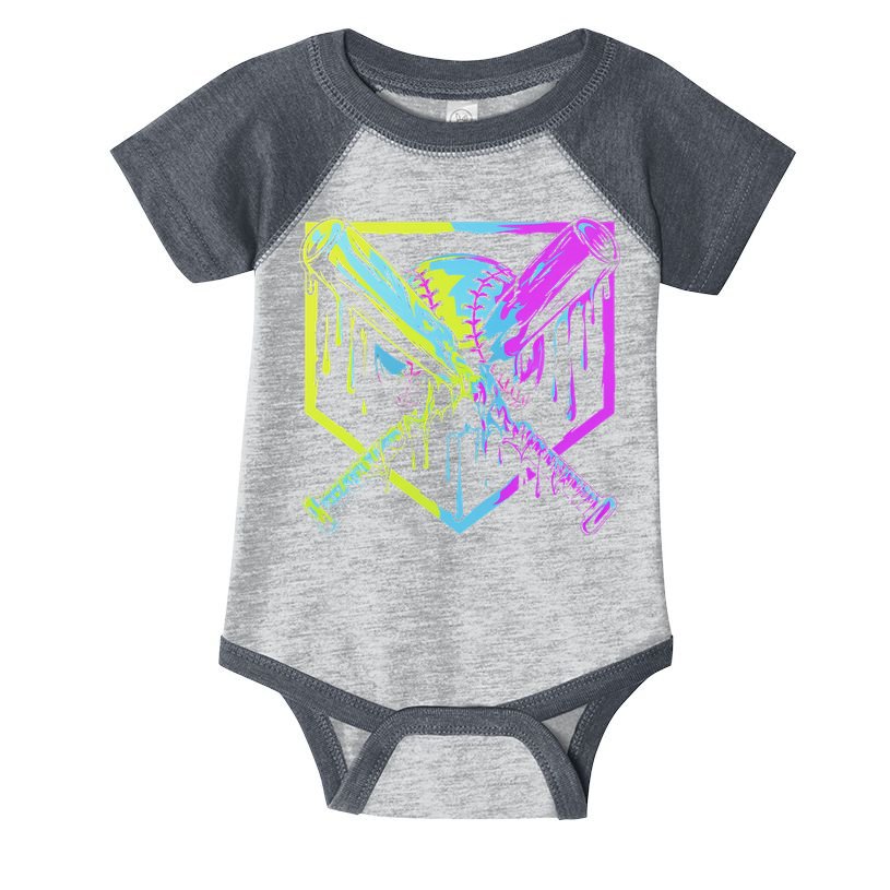 Baseball Drip For Ice Cream Drip Baseball Infant Baby Jersey Bodysuit