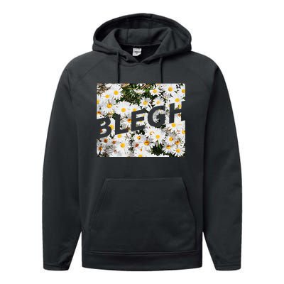 BLEGH Daisy Flower Collection Performance Fleece Hoodie