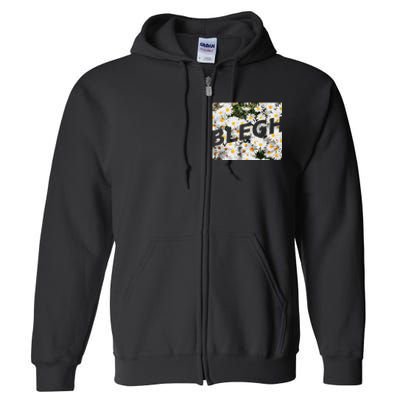 BLEGH Daisy Flower Collection Full Zip Hoodie