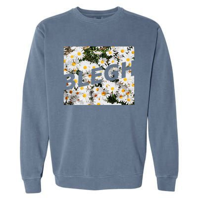 BLEGH Daisy Flower Collection Garment-Dyed Sweatshirt