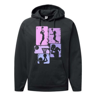 Basketball Dad For Family Matching Basketball Ballers Performance Fleece Hoodie