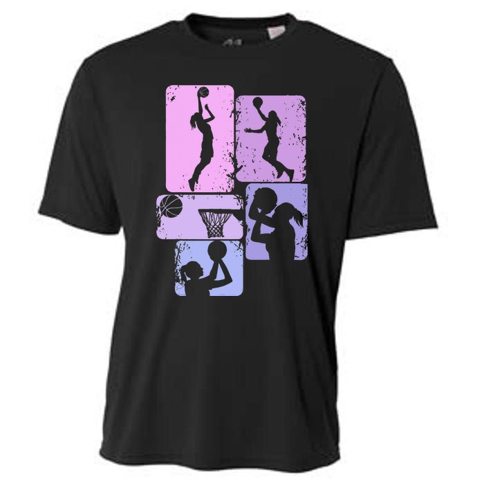 Basketball Dad For Family Matching Basketball Ballers Cooling Performance Crew T-Shirt