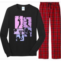 Basketball Dad For Family Matching Basketball Ballers Long Sleeve Pajama Set