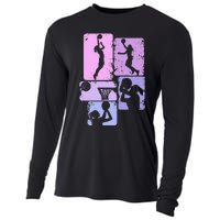 Basketball Dad For Family Matching Basketball Ballers Cooling Performance Long Sleeve Crew