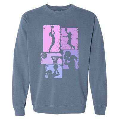 Basketball Dad For Family Matching Basketball Ballers Garment-Dyed Sweatshirt