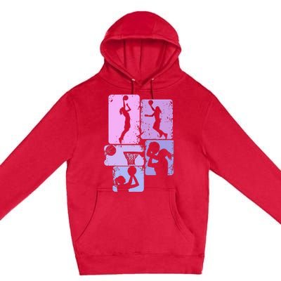 Basketball Dad For Family Matching Basketball Ballers Premium Pullover Hoodie