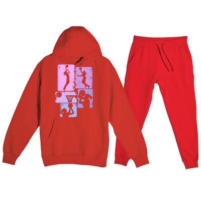 Basketball Dad For Family Matching Basketball Ballers Premium Hooded Sweatsuit Set