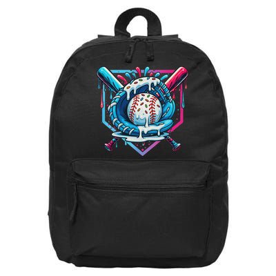 Baseball Drip For Ice Cream Drip Baseball 16 in Basic Backpack
