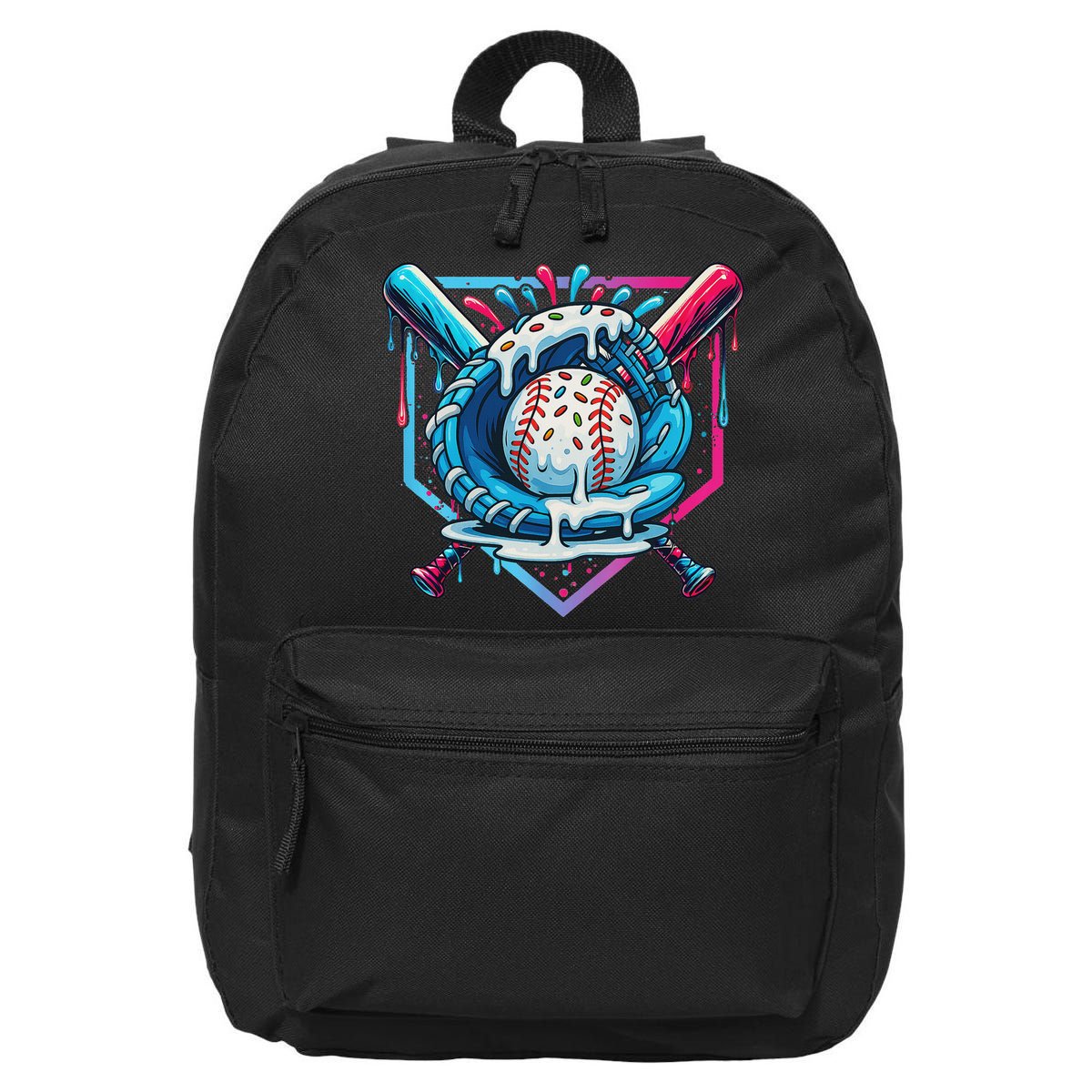 Baseball Drip For Ice Cream Drip Baseball 16 in Basic Backpack
