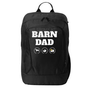 Barn Dad Funny Horse Dad City Backpack