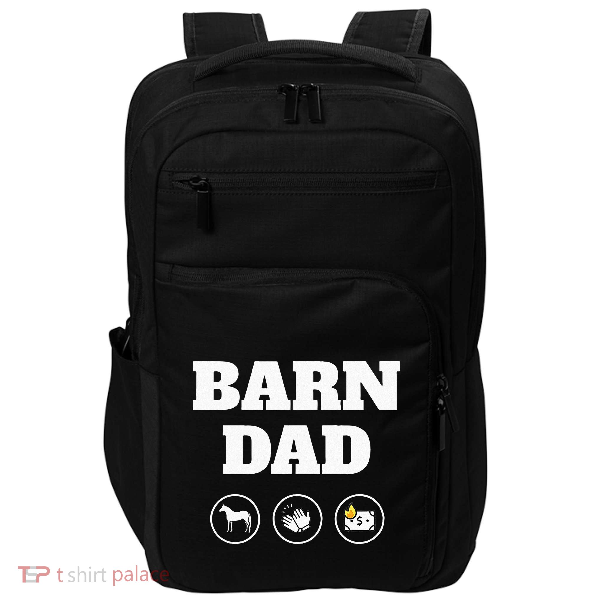 Barn Dad Funny Horse Dad Impact Tech Backpack