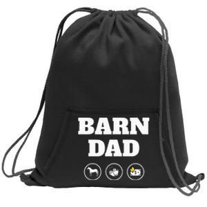 Barn Dad Funny Horse Dad Sweatshirt Cinch Pack Bag