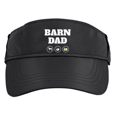 Barn Dad Funny Horse Dad Adult Drive Performance Visor