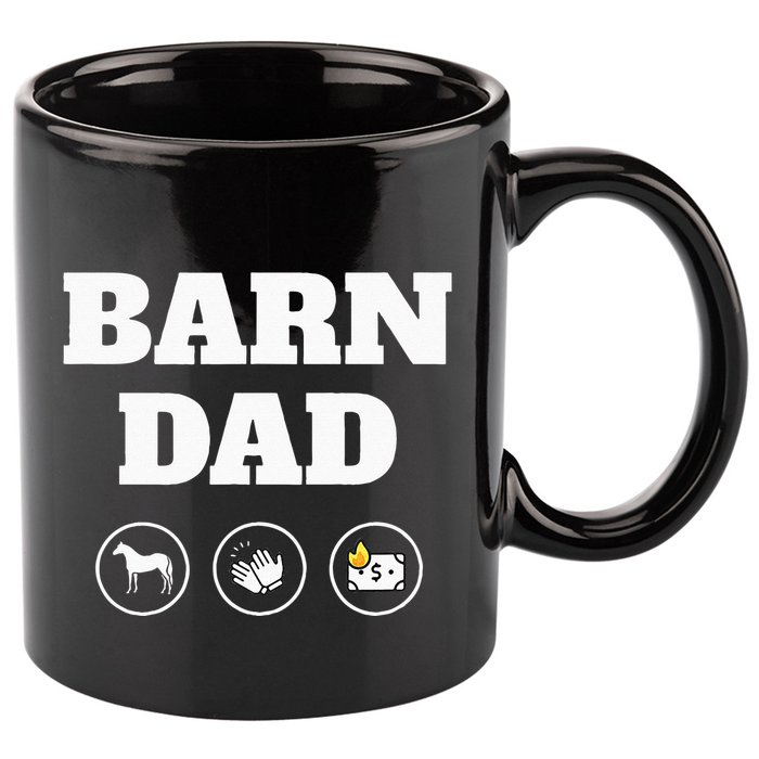 Barn Dad Funny Horse Dad 11oz C Handle Ceramic Mug