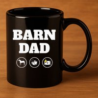 Barn Dad Funny Horse Dad 11oz C Handle Ceramic Mug