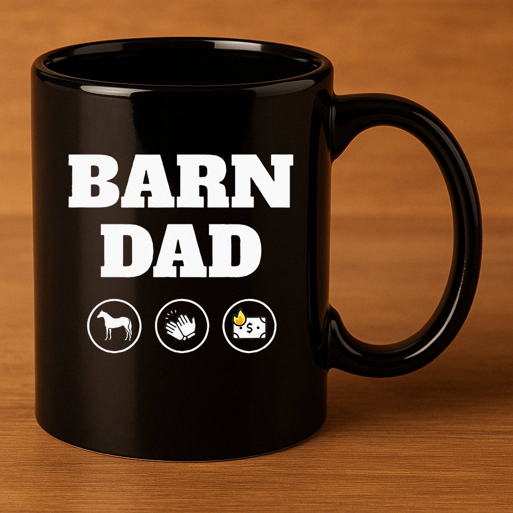 Barn Dad Funny Horse Dad 11oz C Handle Ceramic Mug
