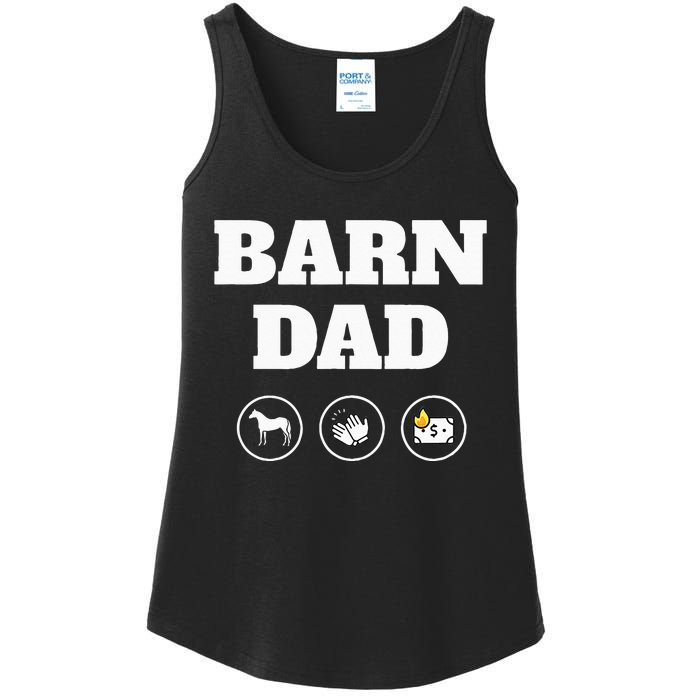 Barn Dad Funny Horse Dad Ladies Essential Tank