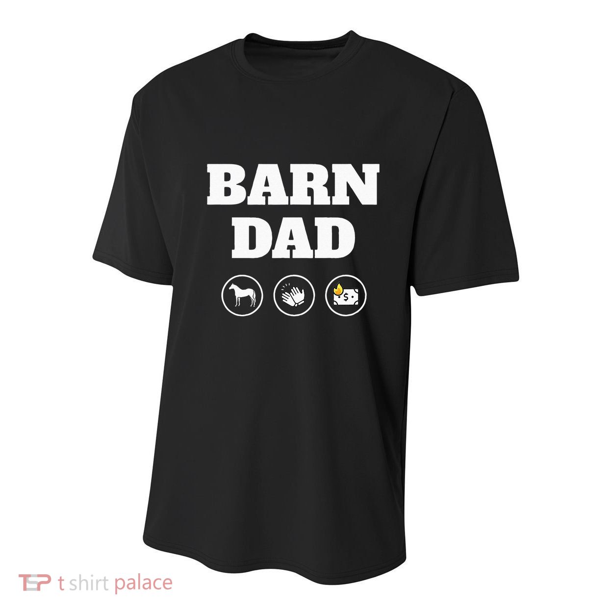 Barn Dad Funny Horse Dad Youth Performance Sprint T-Shirt