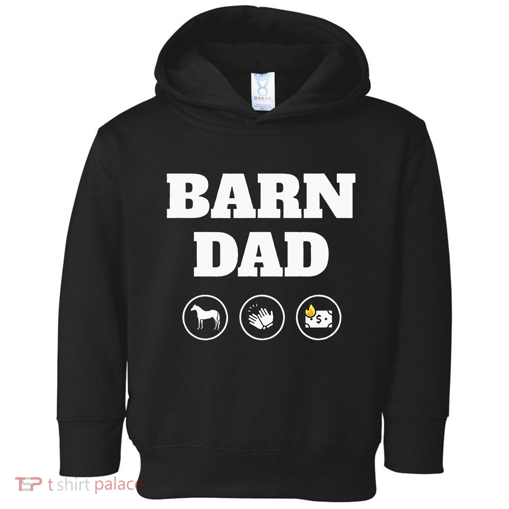 Barn Dad Funny Horse Dad Toddler Hoodie