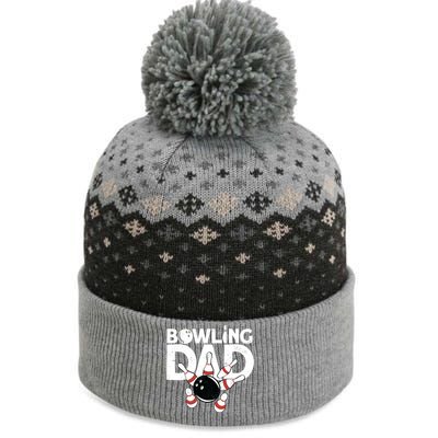 Bowling Dad Funny Bowling Player Bowler Bowling Great Gift The Baniff Cuffed Pom Beanie