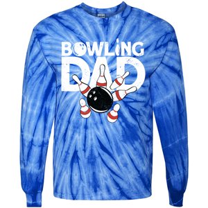 Bowling Dad Funny Bowling Player Bowler Bowling Great Gift Tie-Dye Long Sleeve Shirt