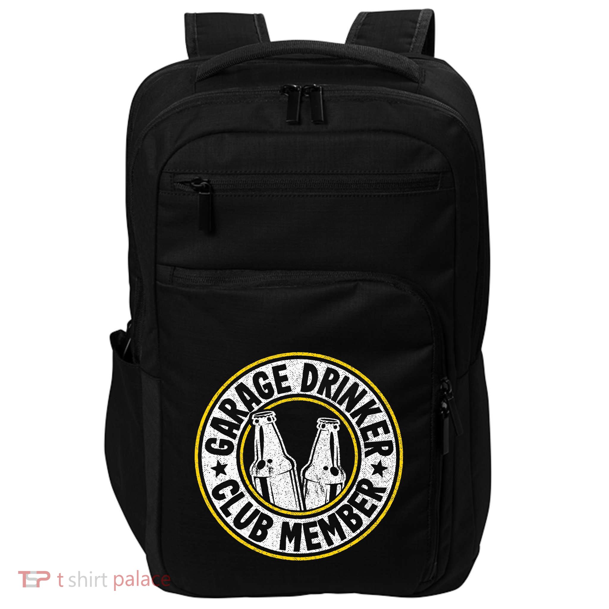 Beer Drinking Funny Beer Lover Garage Drinker Impact Tech Backpack