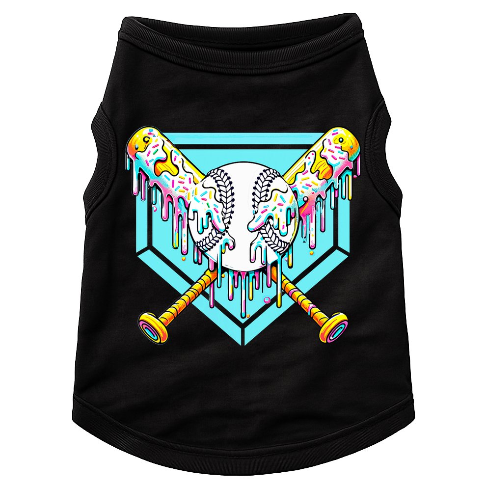Baseball Drip For Ice Cream Drip Yout.h Baseball Doggie Tank