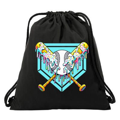 Baseball Drip For Ice Cream Drip Yout.h Baseball Drawstring Bag