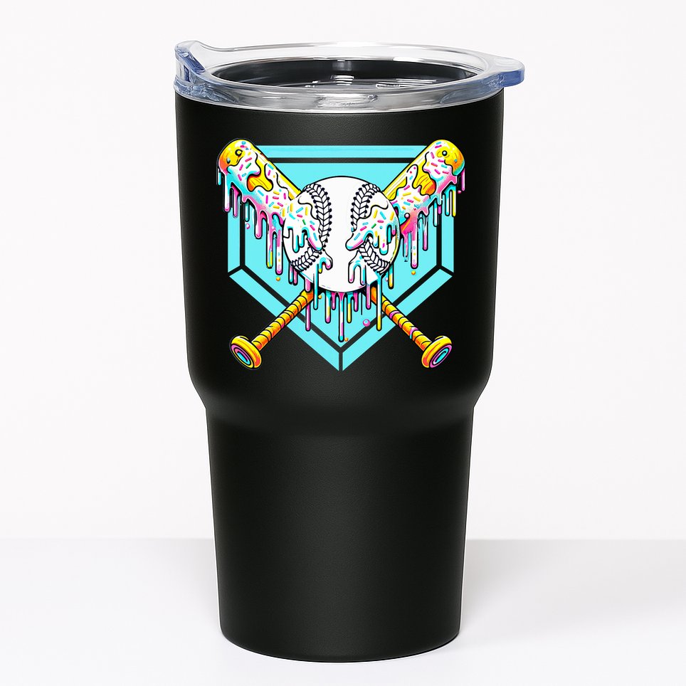 Baseball Drip For Ice Cream Drip Yout.h Baseball Tumbler