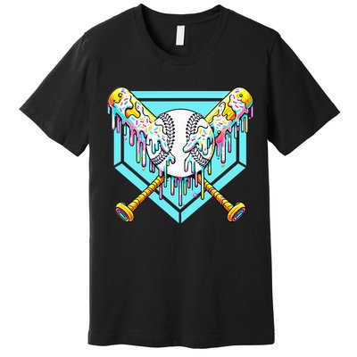 Baseball Drip For Ice Cream Drip Yout.h Baseball Premium T-Shirt