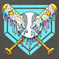 Baseball Drip For Ice Cream Drip Yout.h Baseball Cotton Canvas Backpack