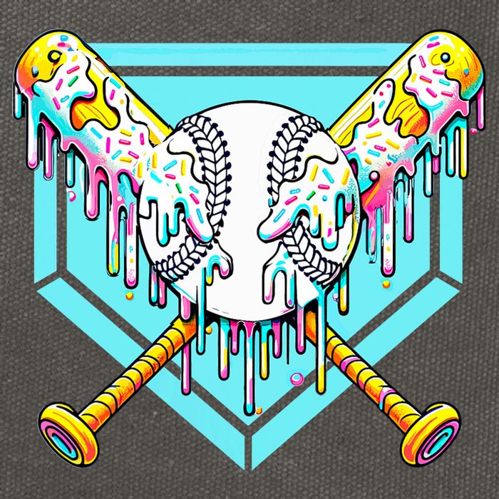 Baseball Drip For Ice Cream Drip Yout.h Baseball Cotton Canvas Backpack