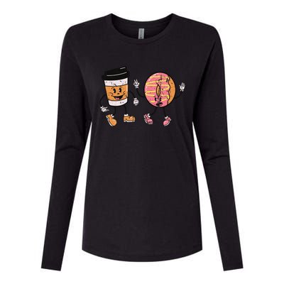 Breakfast Design Funny Coffee Meets Bagels Food Lover Funny Gift Cool Gift Womens Cotton Relaxed Long Sleeve T-Shirt