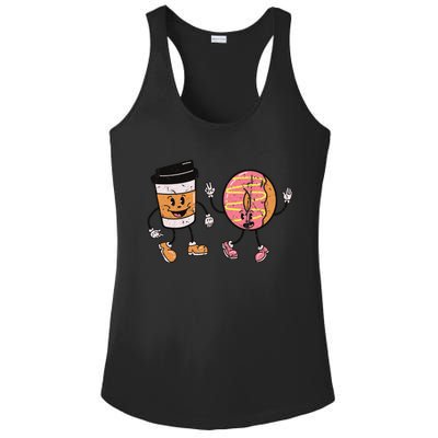 Breakfast Design Funny Coffee Meets Bagels Food Lover Funny Gift Cool Gift Ladies PosiCharge Competitor Racerback Tank