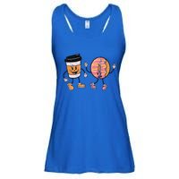 Breakfast Design Funny Coffee Meets Bagels Food Lover Funny Gift Cool Gift Ladies Essential Flowy Tank