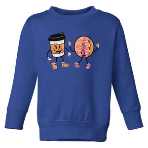 Breakfast Design Funny Coffee Meets Bagels Food Lover Funny Gift Cool Gift Toddler Sweatshirt