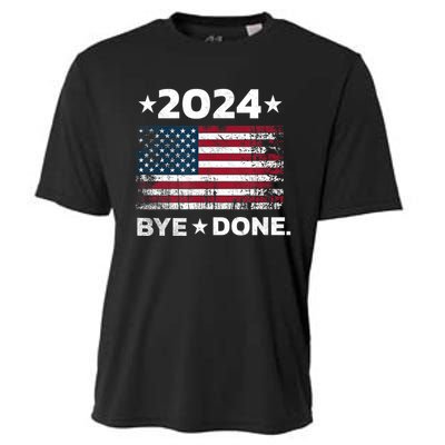 Bye Done Funny Political Election Trump 2024 Cooling Performance Crew T-Shirt