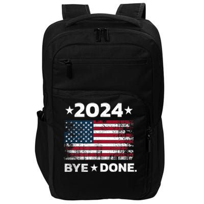 Bye Done Funny Political Election Trump 2024 Impact Tech Backpack