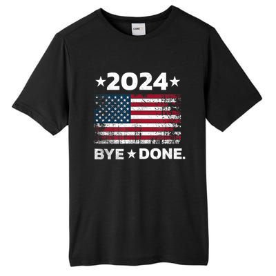 Bye Done Funny Political Election Trump 2024 Tall Fusion ChromaSoft Performance T-Shirt