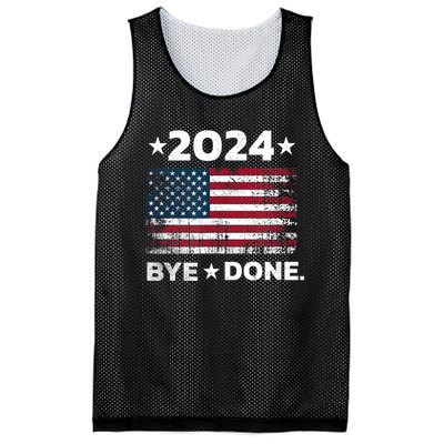 Bye Done Funny Political Election Trump 2024 Mesh Reversible Basketball Jersey Tank