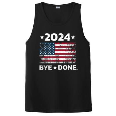 Bye Done Funny Political Election Trump 2024 PosiCharge Competitor Tank