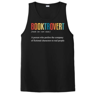 Booktrovert Definition Funny Book Day Love Vintage Gift PosiCharge Competitor Tank