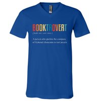 Booktrovert Definition Funny Book Day Love Vintage Gift V-Neck T-Shirt