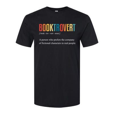 Booktrovert Definition Funny Book Day Love Vintage Gift Softstyle CVC T-Shirt