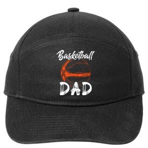 Basketball Dad For Men Family Matching Basketball Ballers 7-Panel Snapback Hat