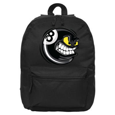 Billiards Dad Funny 8 Ball Angry Billiards Gift For Father’s Day 16 in Basic Backpack