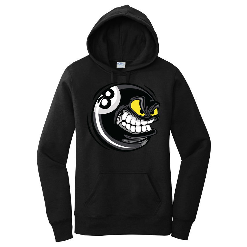 Billiards Dad Funny 8 Ball Angry Billiards Gift For Father’s Day Women's Pullover Hoodie