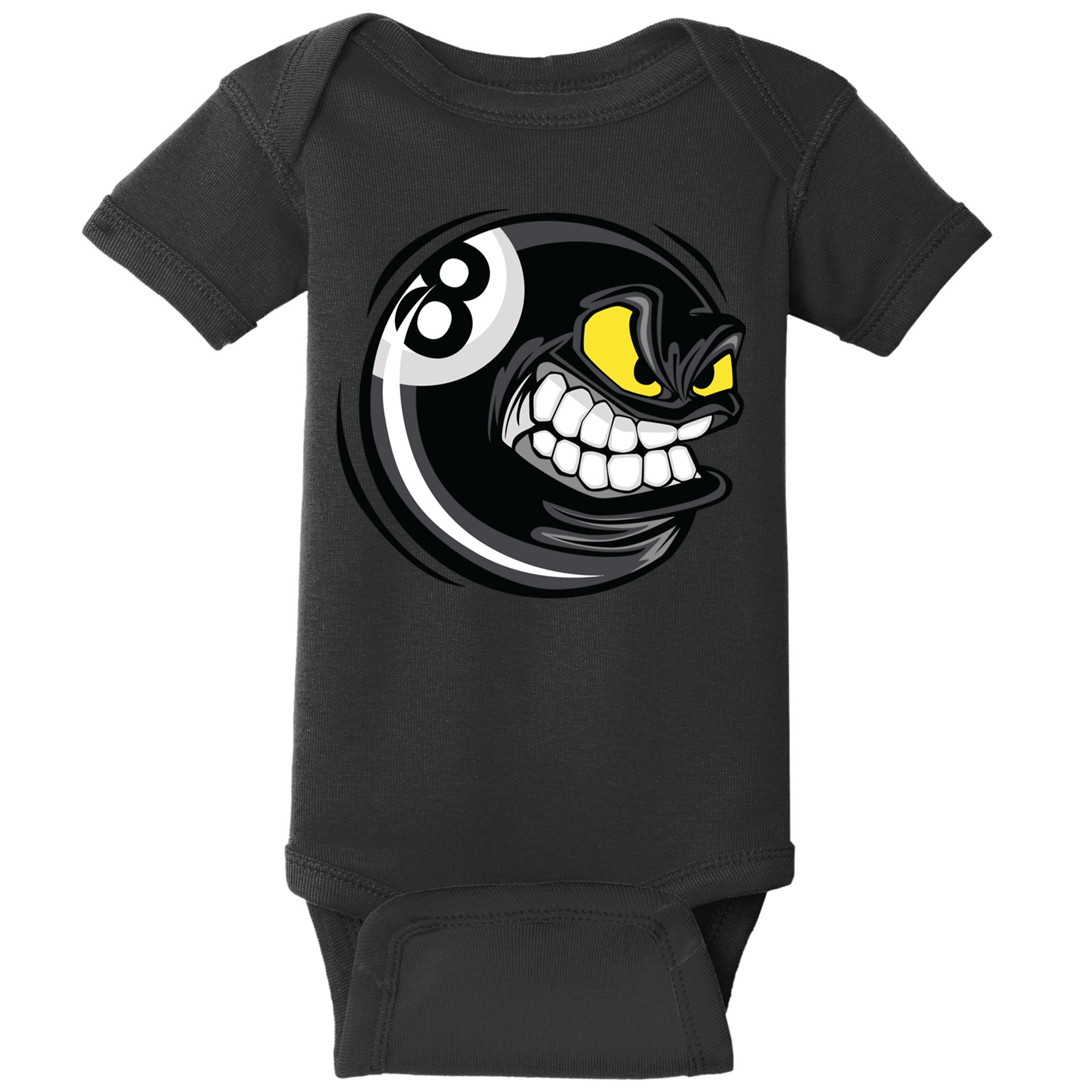 Billiards Dad Funny 8 Ball Angry Billiards Gift For Father’s Day Baby Bodysuit
